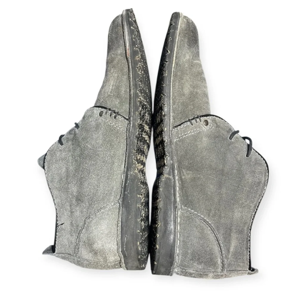 Men's Crevo Longport Suede Chukka Shoes Size 9.5 Charcoal